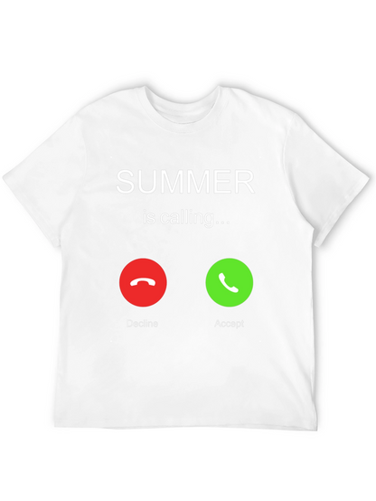 Camiseta Negra Summer is Calling para Hombre