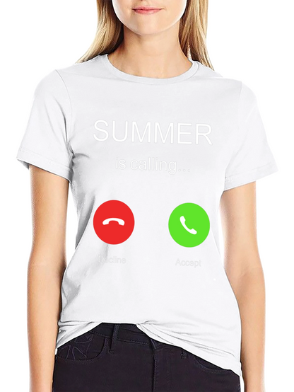 Camiseta Negra Summer is Calling para Hombre