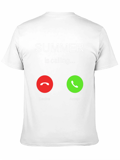 Camiseta Negra Summer is Calling para Hombre