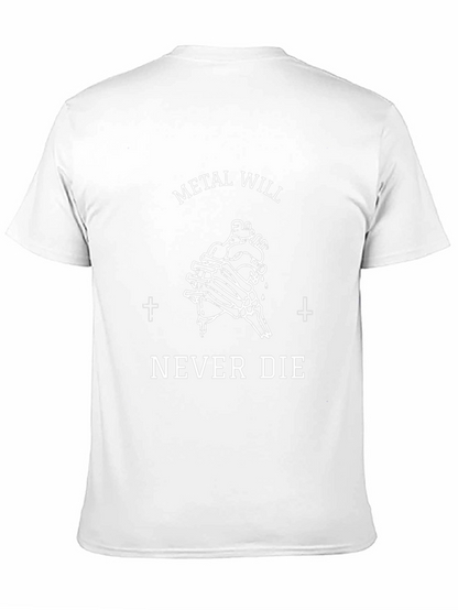 Camiseta Negra Metal Will Never Die