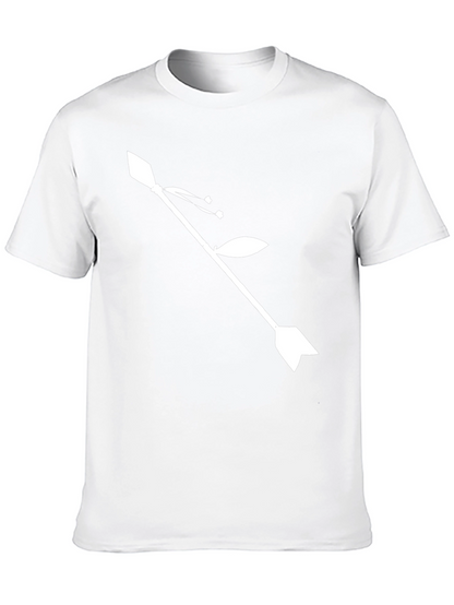 Camiseta Negra con Diseño de Flecha Floral