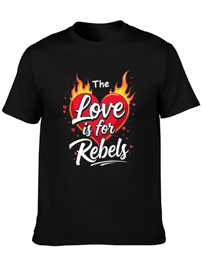 Camiseta Negra: El Amor es para Rebeldes