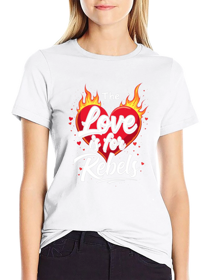 Camiseta Negra: El Amor es para Rebeldes