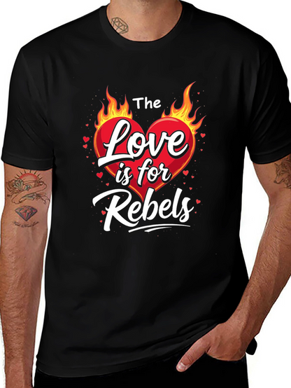 Camiseta Negra: El Amor es para Rebeldes