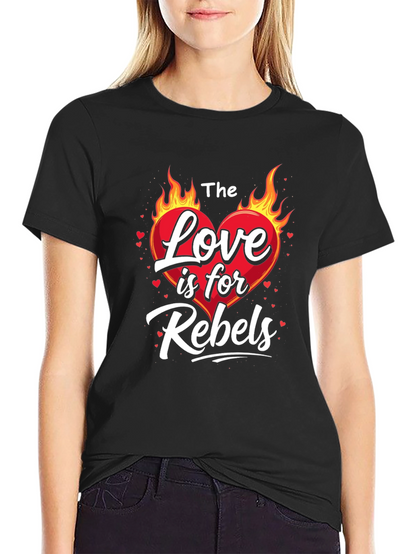 Camiseta Negra: El Amor es para Rebeldes