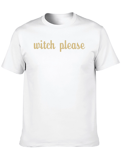 Camiseta Negra Witch Please - Estilo Casual