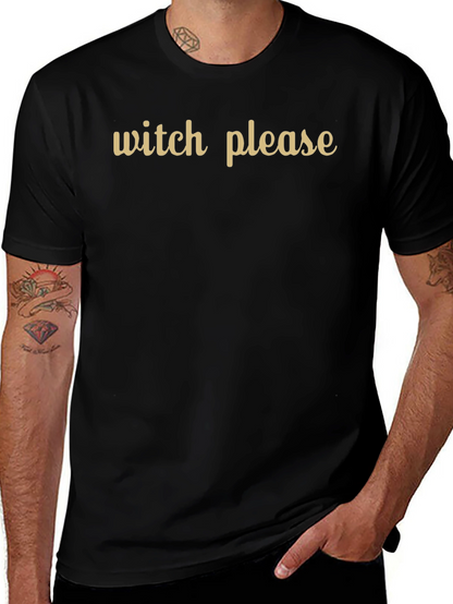 Camiseta Negra Witch Please - Estilo Casual
