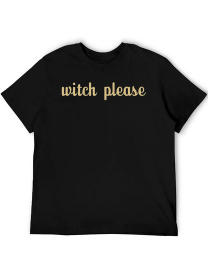 Camiseta Negra Witch Please - Estilo Casual