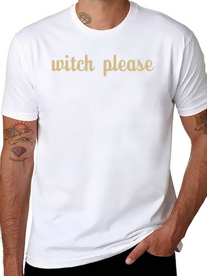 Camiseta Negra Witch Please - Estilo Casual