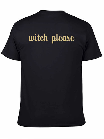 Camiseta Negra Witch Please - Estilo Casual