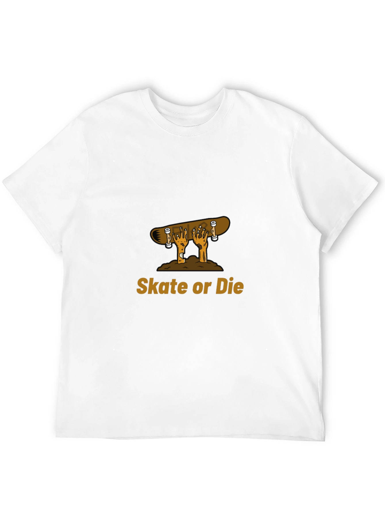 Camiseta Negra con Diseño de Skate o Muerte