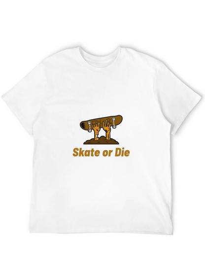 Camiseta Negra con Diseño de Skate o Muerte