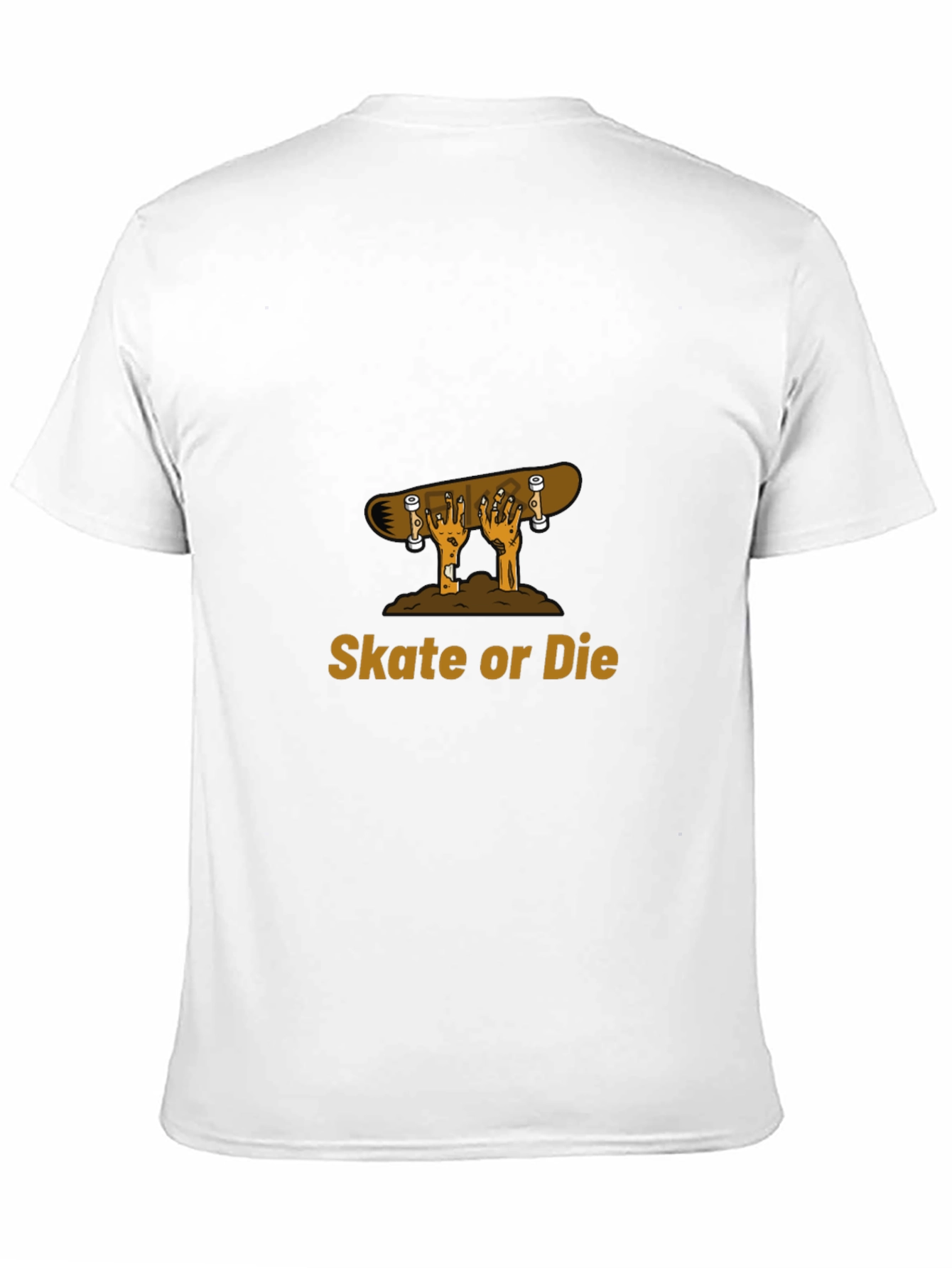 Camiseta Negra con Diseño de Skate o Muerte
