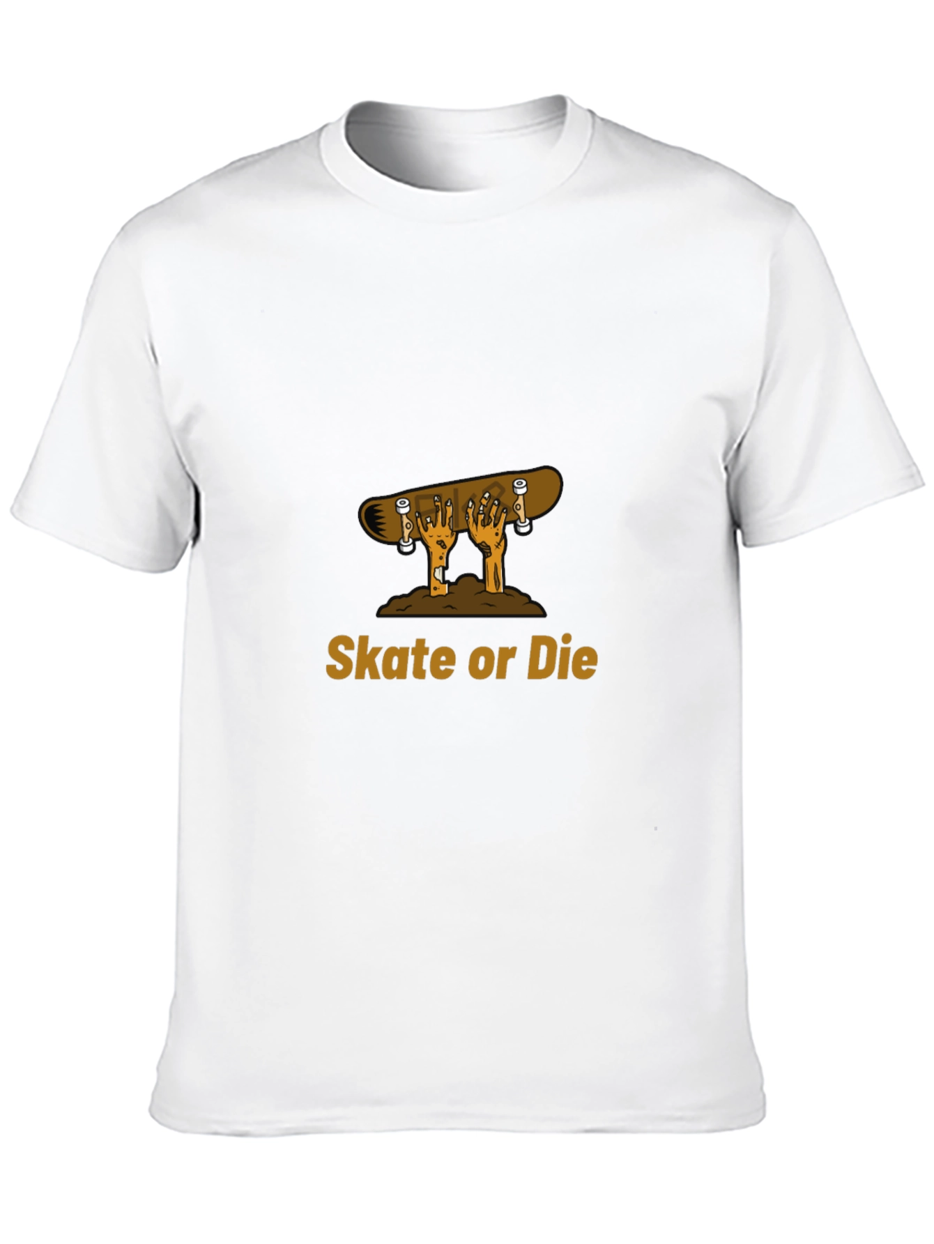 Camiseta Negra con Diseño de Skate o Muerte