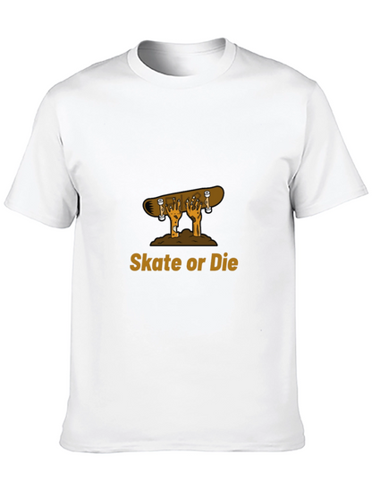 Camiseta Negra con Diseño de Skate o Muerte