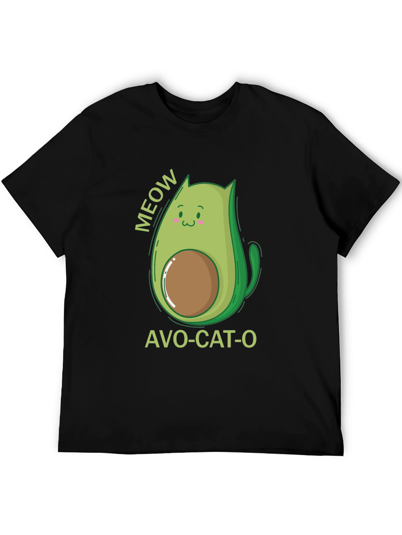 Camiseta Negra Avo-Cat-O: ¡Meow-jor Estilo!