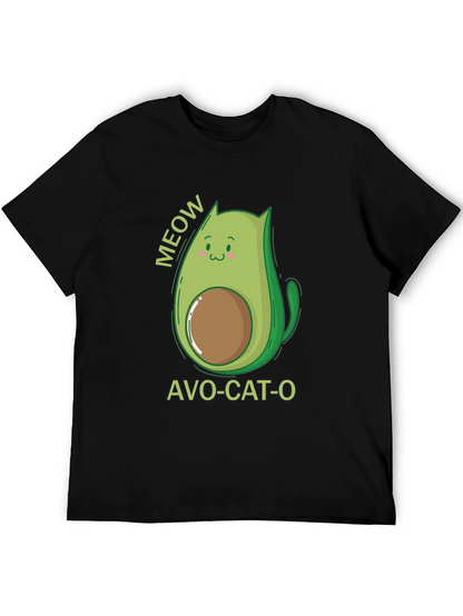 Camiseta Negra Avo-Cat-O: ¡Meow-jor Estilo!