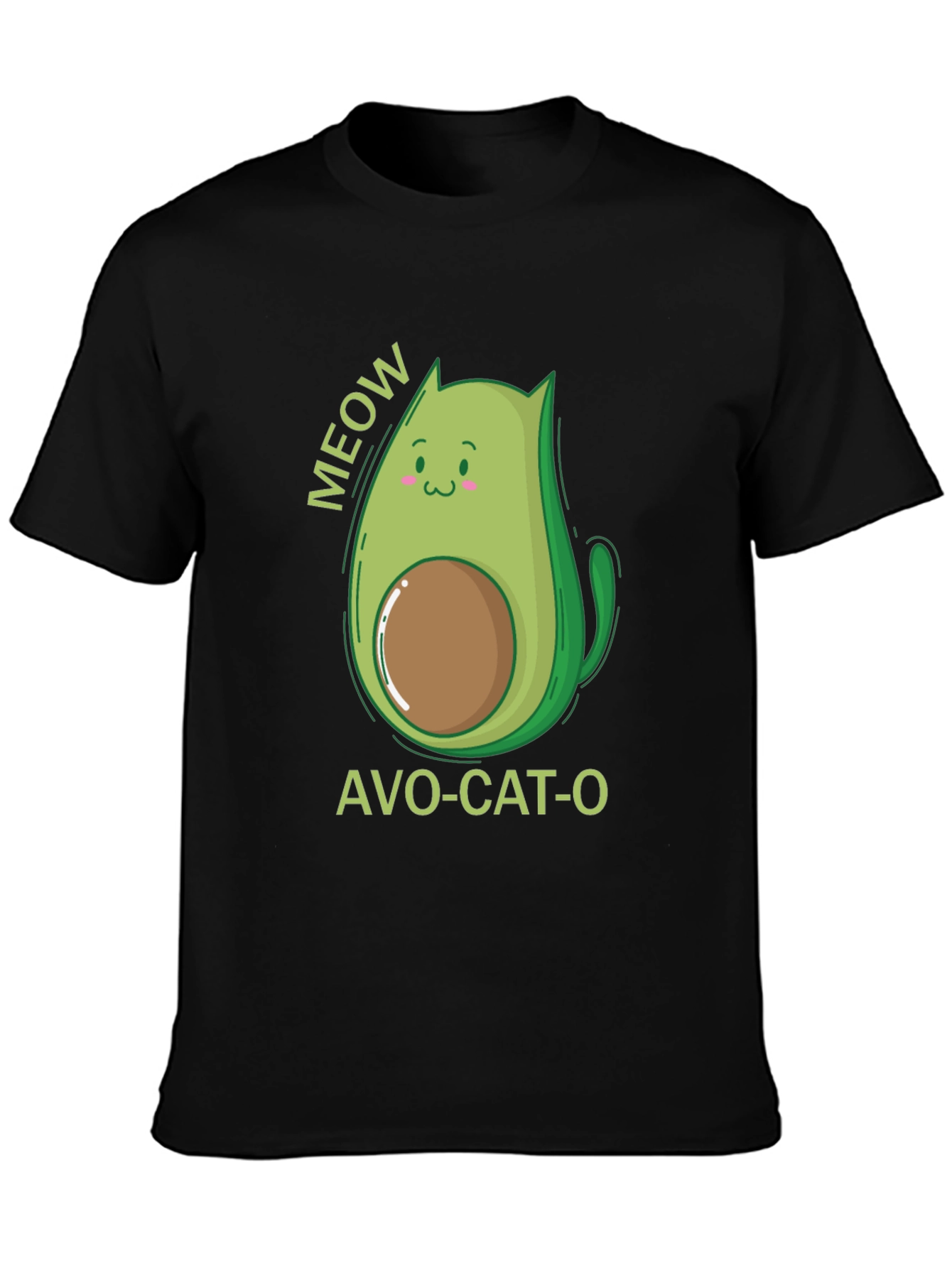 Camiseta Negra Avo-Cat-O: ¡Meow-jor Estilo!