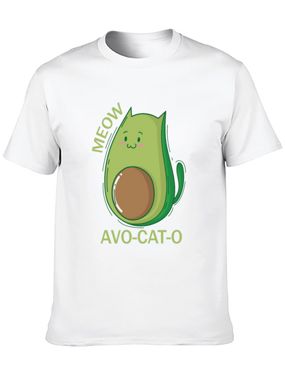 Camiseta Negra Avo-Cat-O: ¡Meow-jor Estilo!