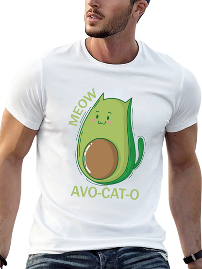 Camiseta Negra Avo-Cat-O: ¡Meow-jor Estilo!