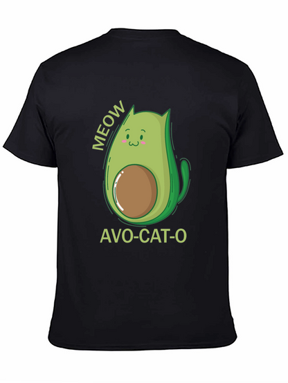 Camiseta Negra Avo-Cat-O: ¡Meow-jor Estilo!