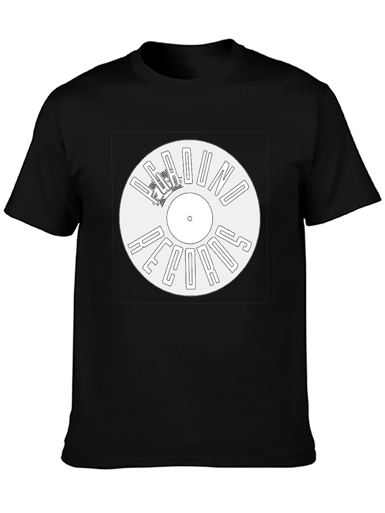 Camiseta Negra Vinilo Underground Records