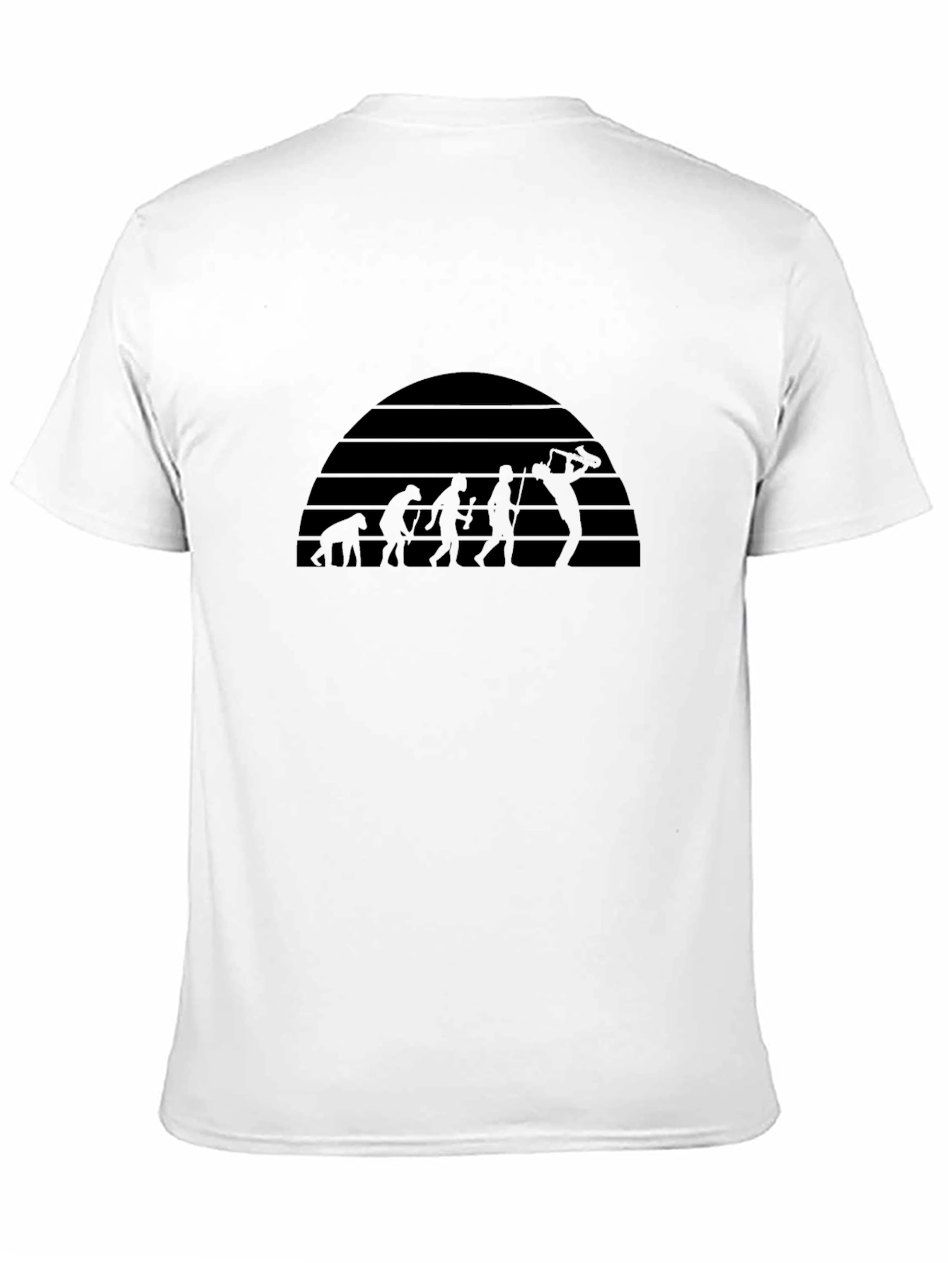 Camiseta Negra Evolución Hombre Sonido
