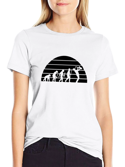 Camiseta Negra Evolución Hombre Sonido