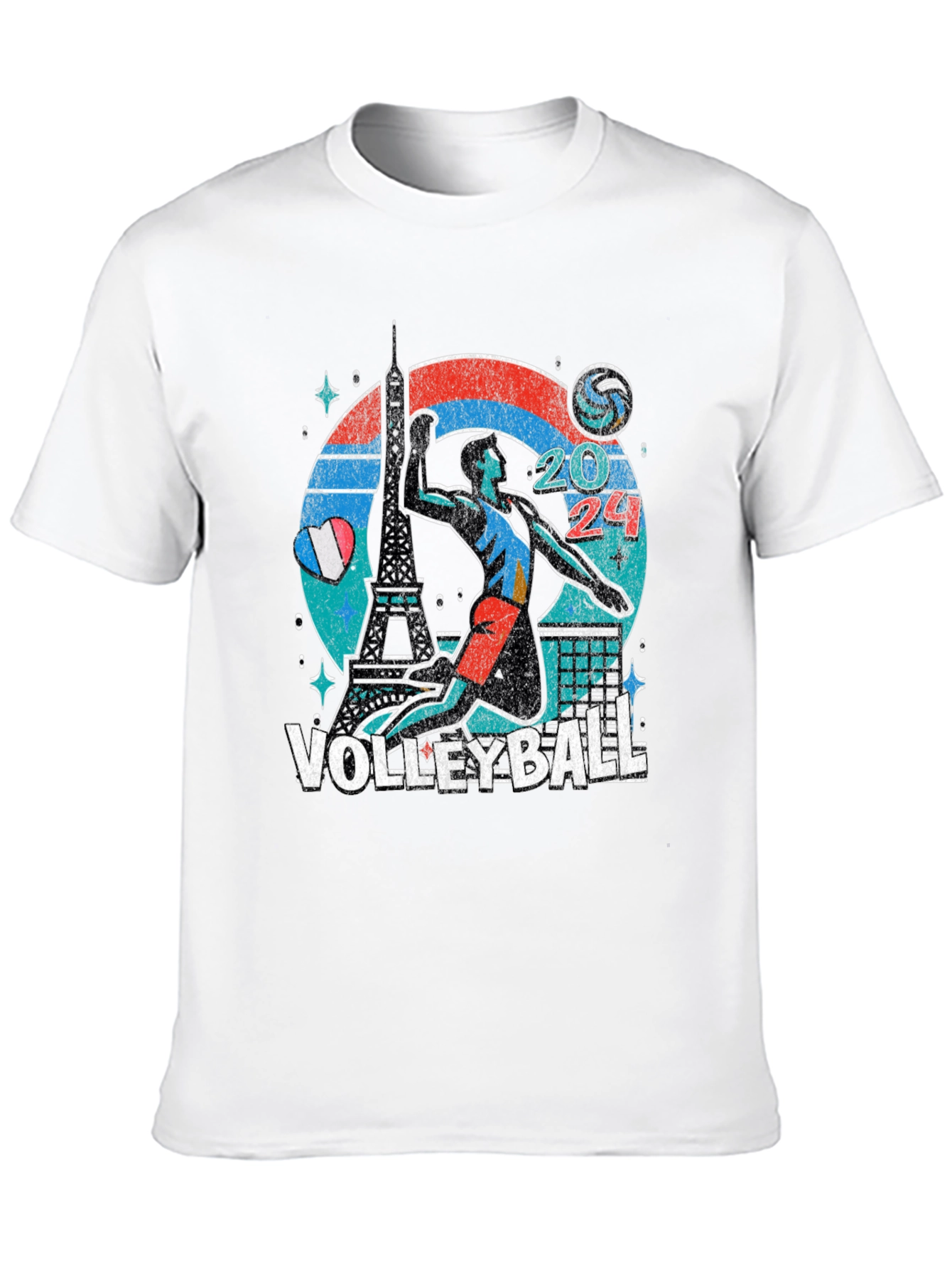 Camiseta Voleibol París 2024 - Diseño Único