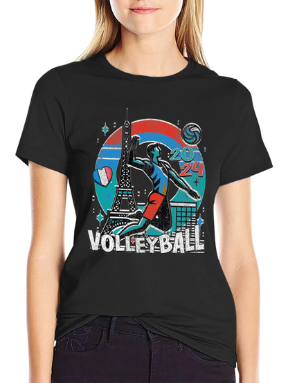 Camiseta Voleibol París 2024 - Diseño Único