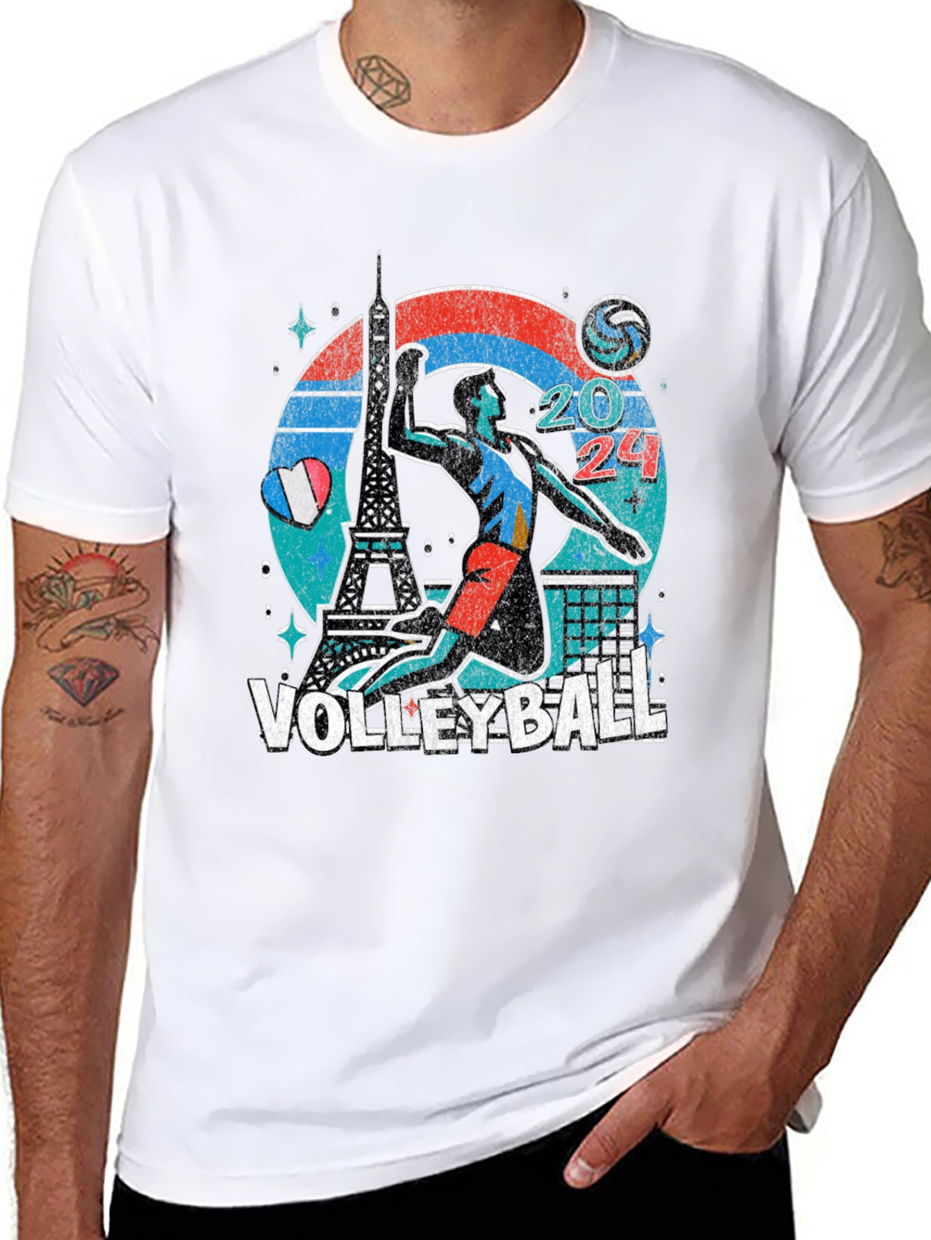 Camiseta Voleibol París 2024 - Diseño Único