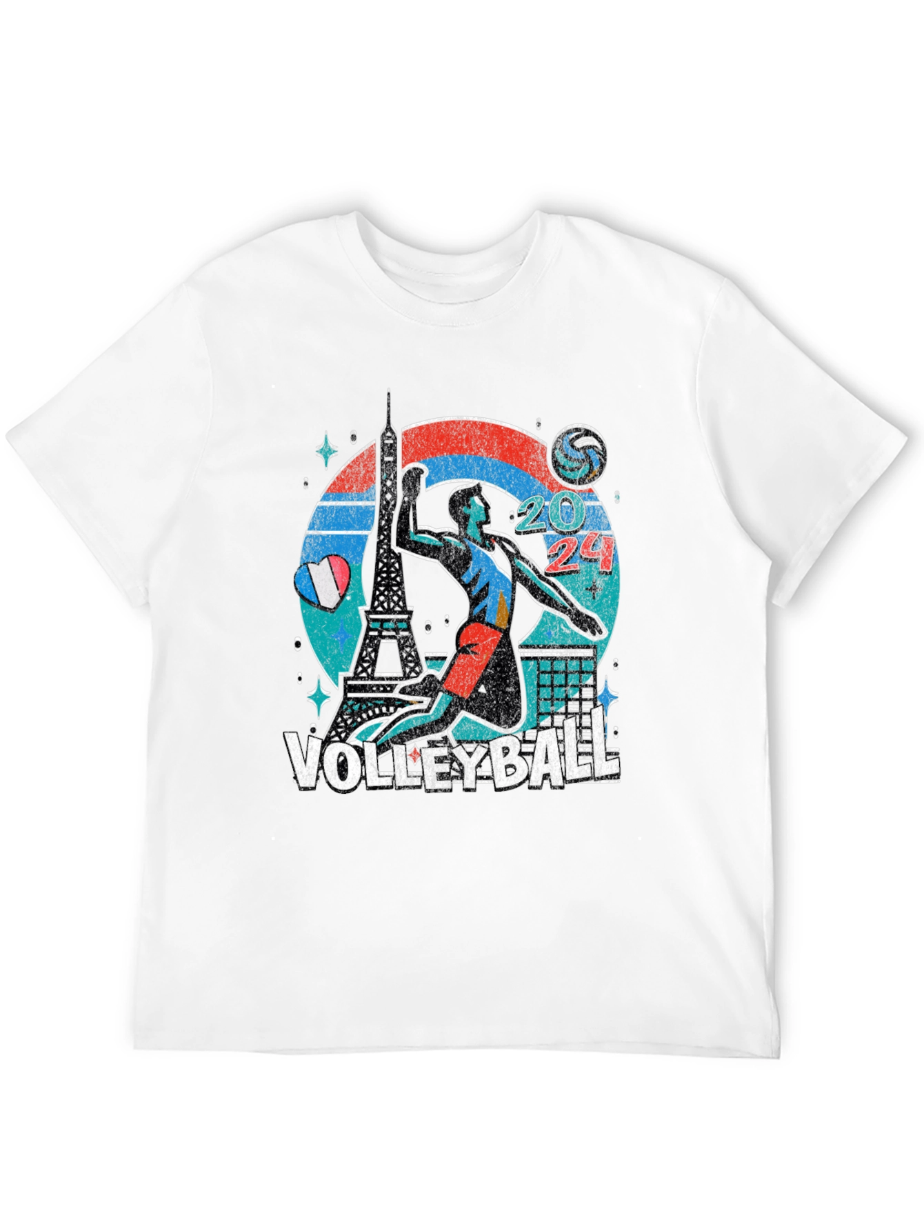Camiseta Voleibol París 2024 - Diseño Único