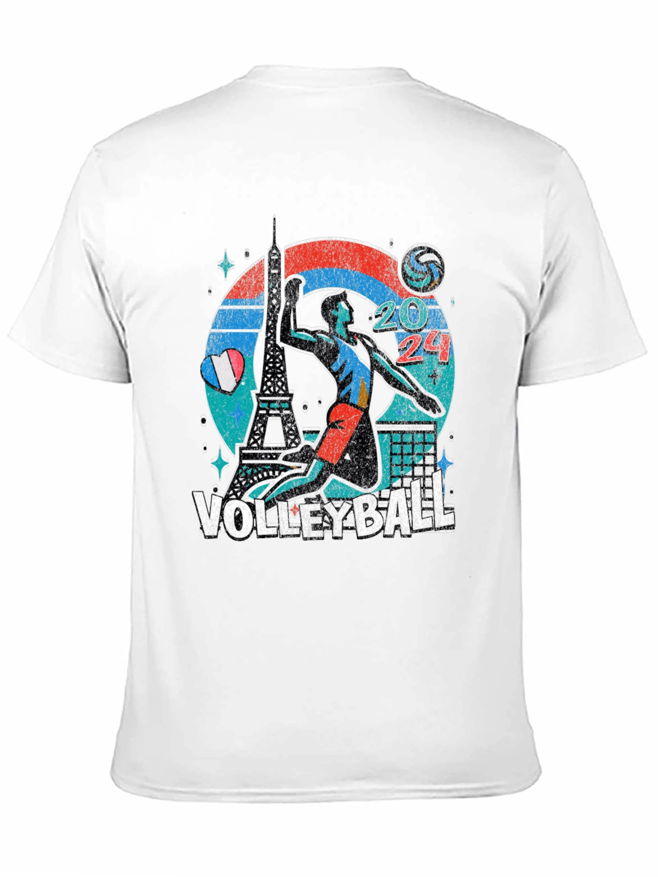 Camiseta Voleibol París 2024 - Diseño Único