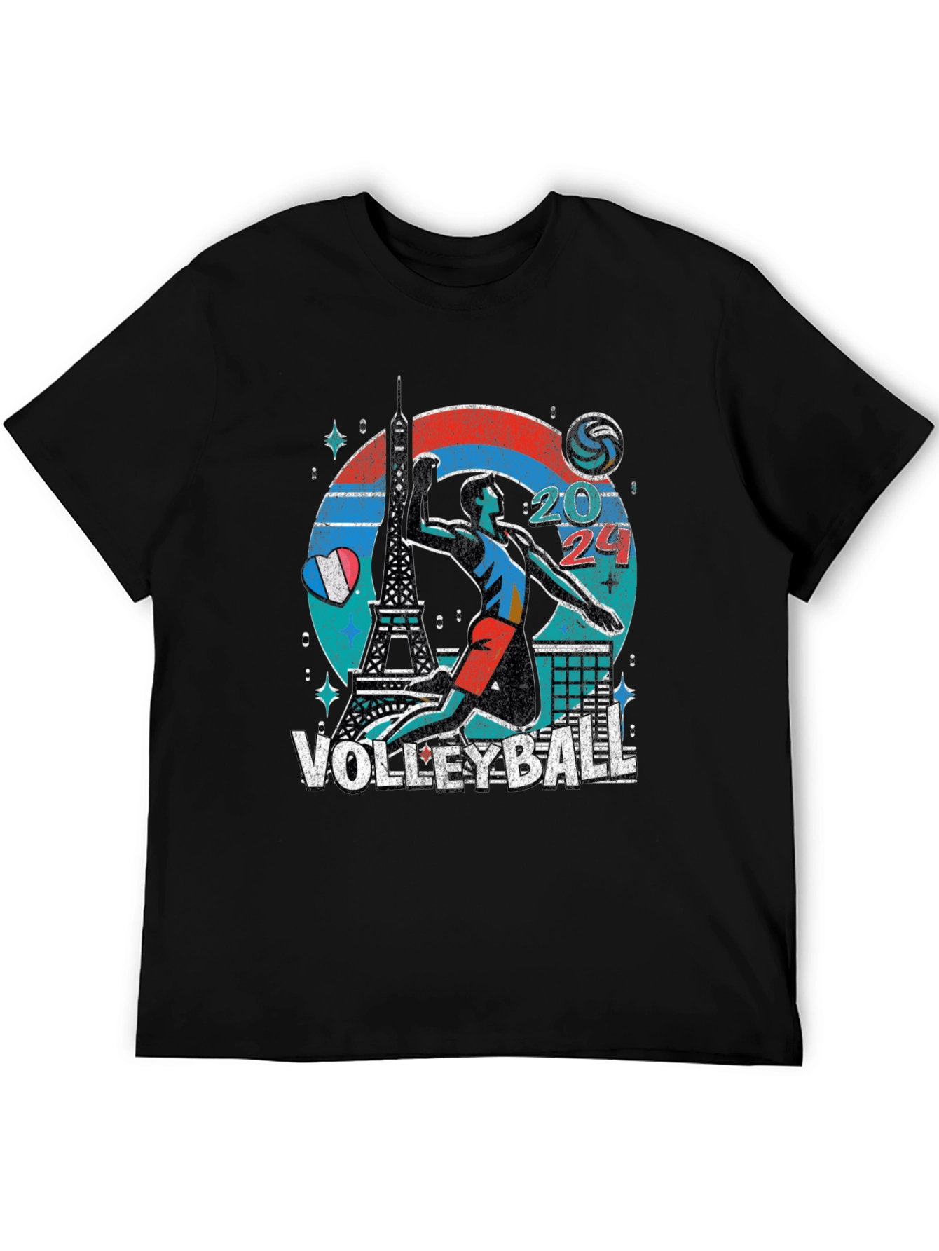 Camiseta Voleibol París 2024 - Diseño Único