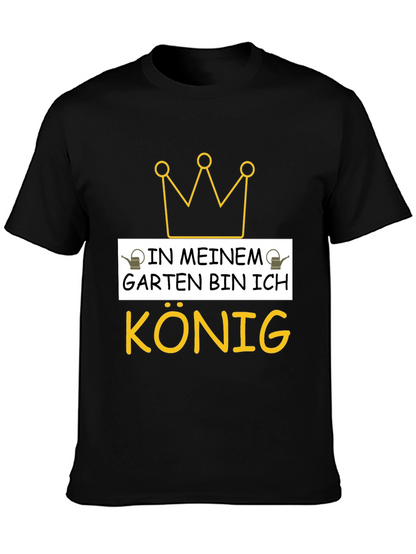 Camiseta Negra Rey de mi Jardín