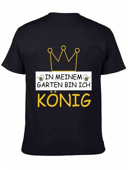Camiseta Negra Rey de mi Jardín