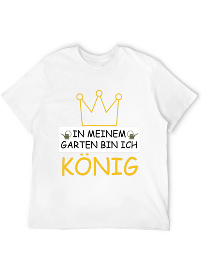 Camiseta Negra Rey de mi Jardín