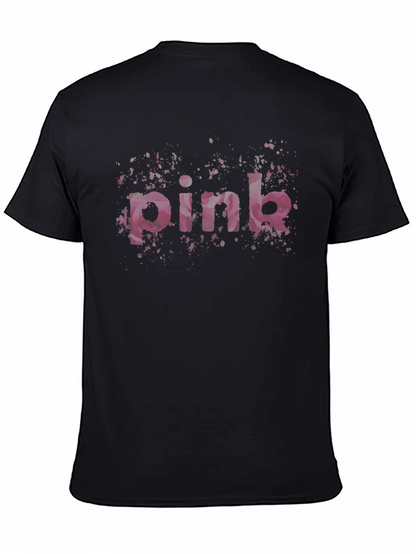 Camiseta Negra Estampada Pink Floral