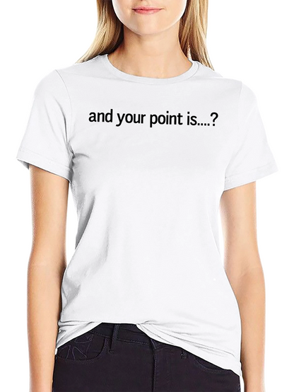 Camiseta Negra: ¿Y tu punto es...?