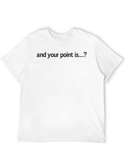 Camiseta Negra: ¿Y tu punto es...?