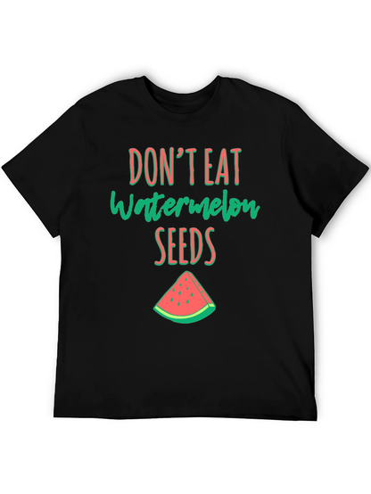 Camiseta Negra con Estampado de Sandia