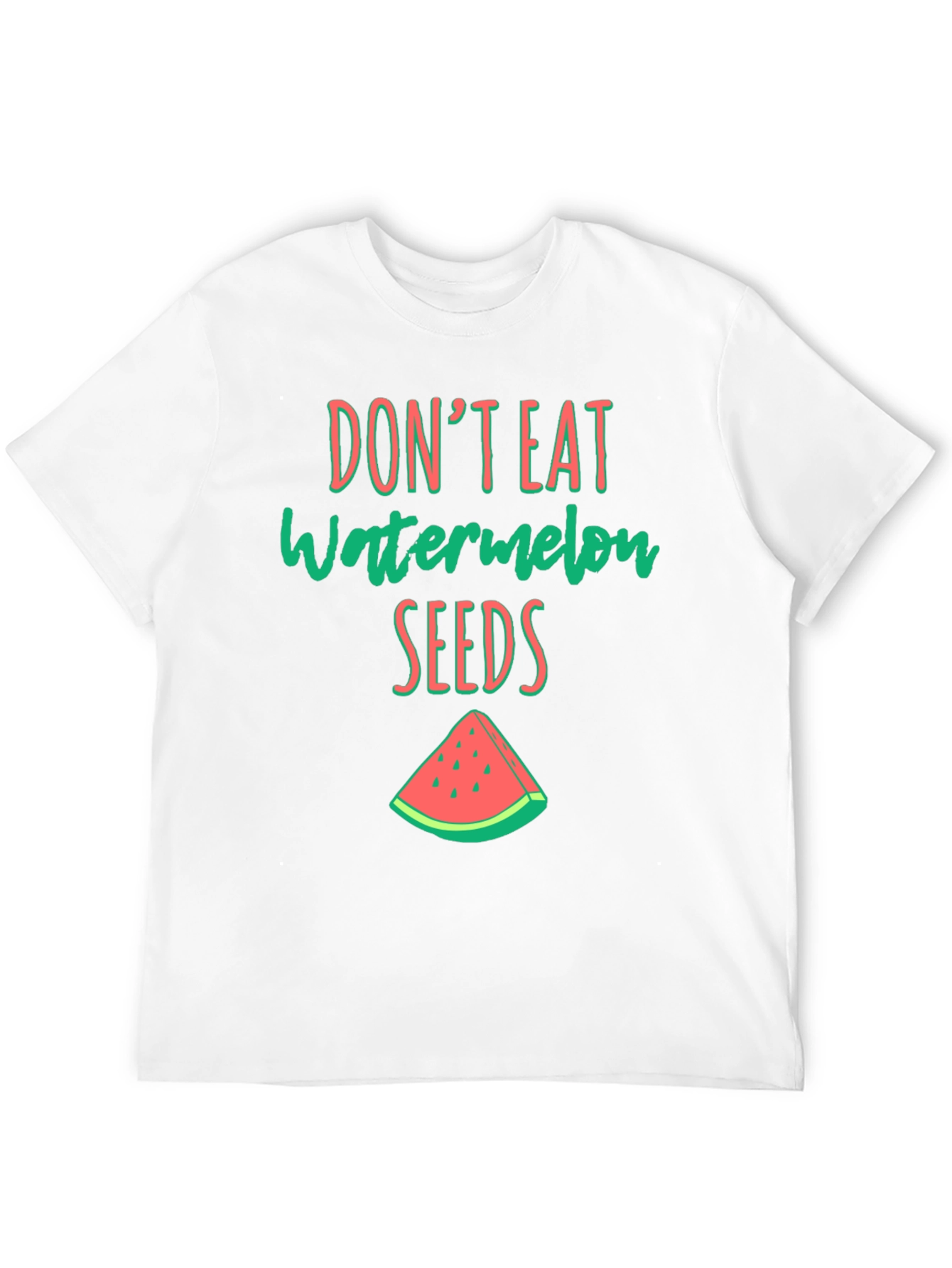 Camiseta Negra con Estampado de Sandia