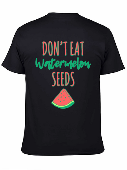 Camiseta Negra con Estampado de Sandia