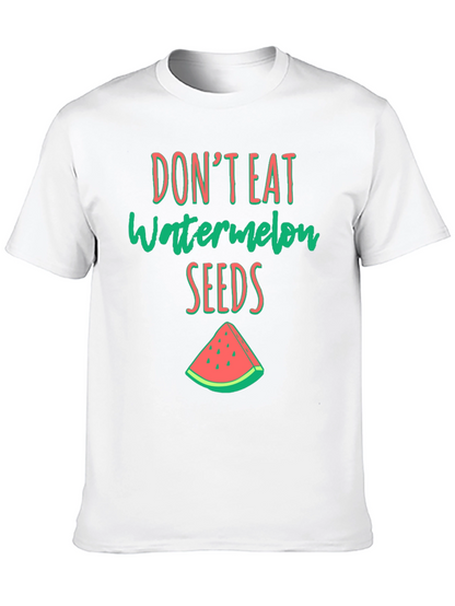 Camiseta Negra con Estampado de Sandia