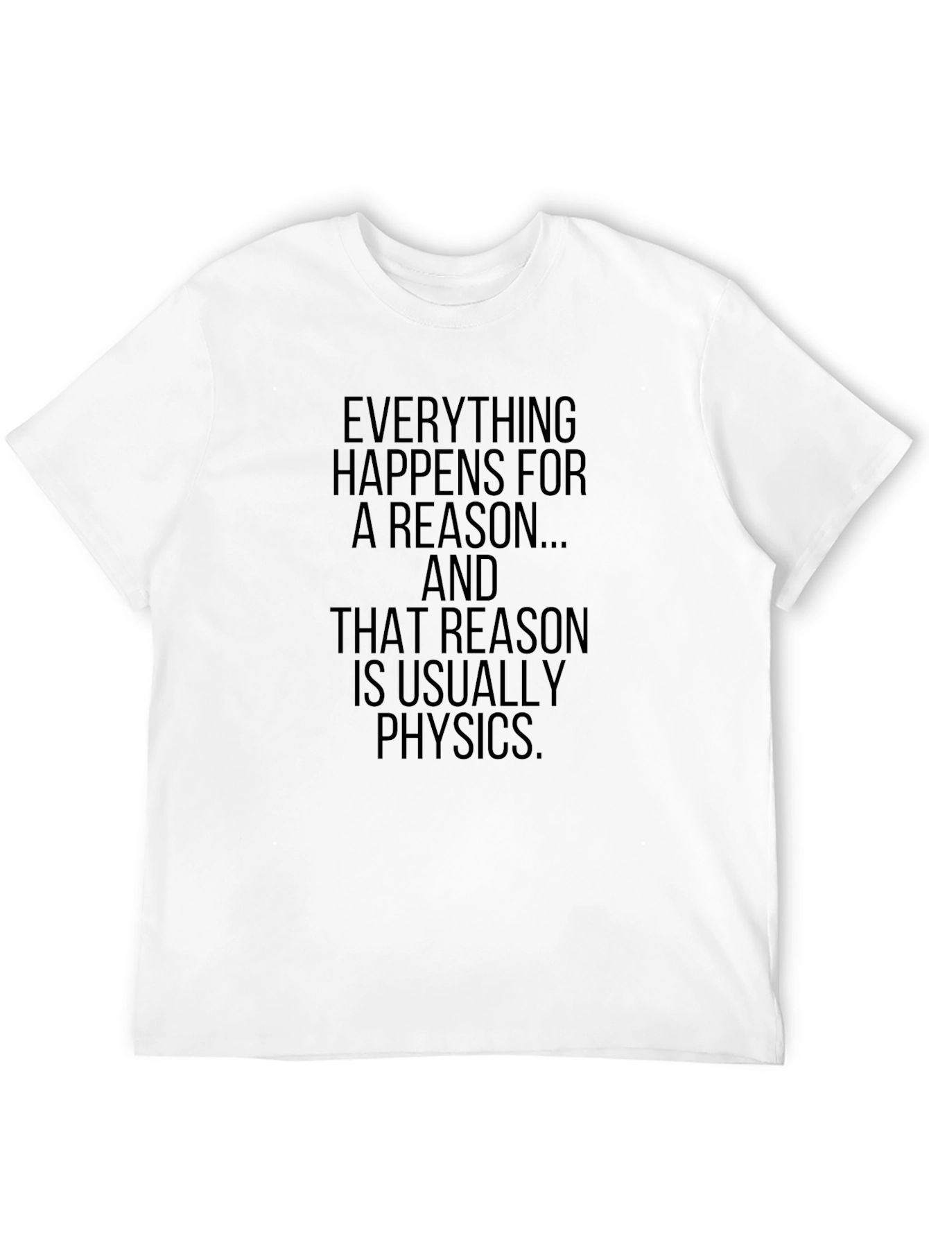 Camiseta Negra Física Es La Razón