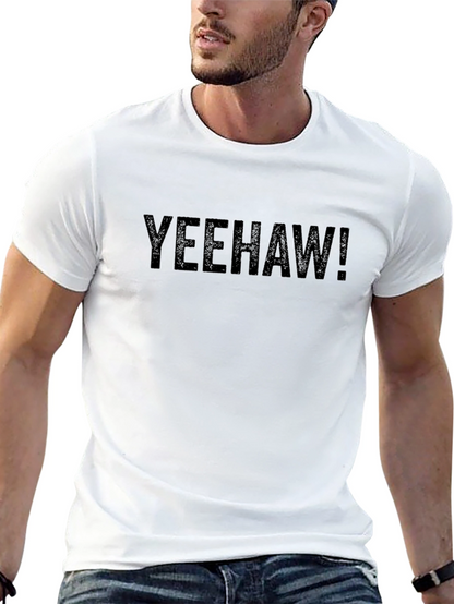 Camiseta Negra Yeehaw! Casual