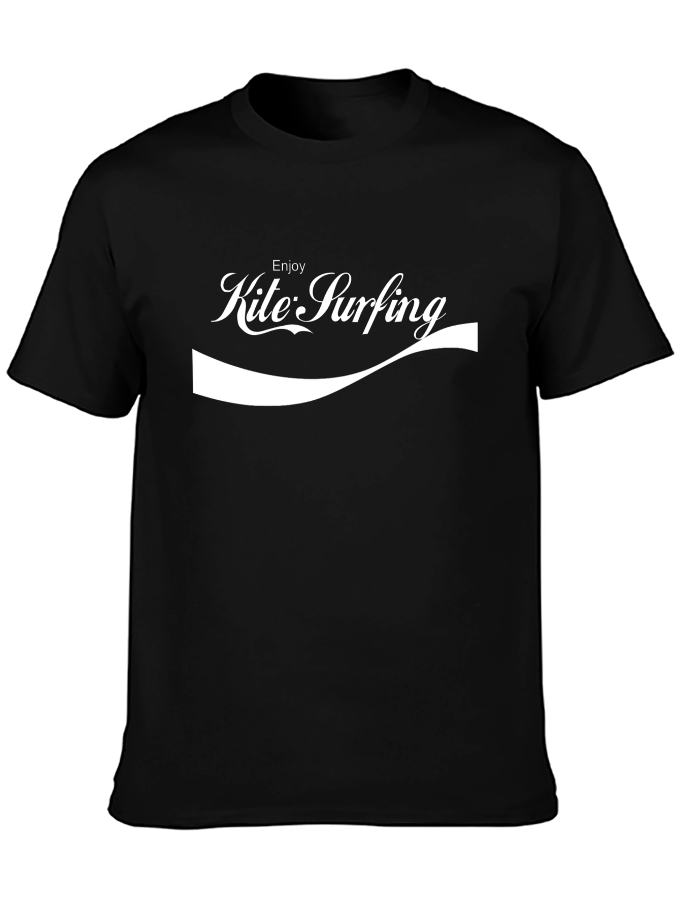 Camiseta Negra Enjoy Kite Surfing