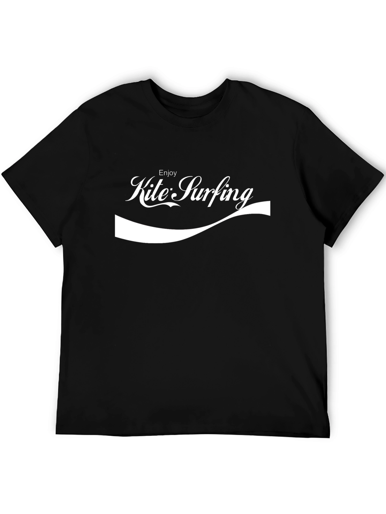 Camiseta Negra Enjoy Kite Surfing