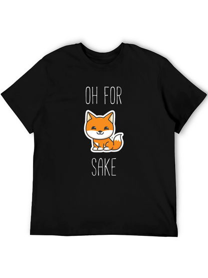 Camiseta Negra Oh For Fox Sake