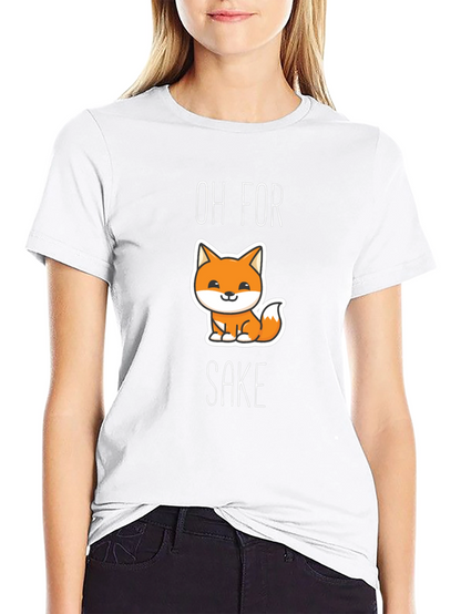 Camiseta Negra Oh For Fox Sake